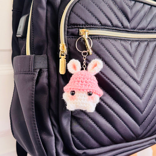 Bunny Crochet Plush Keychain
