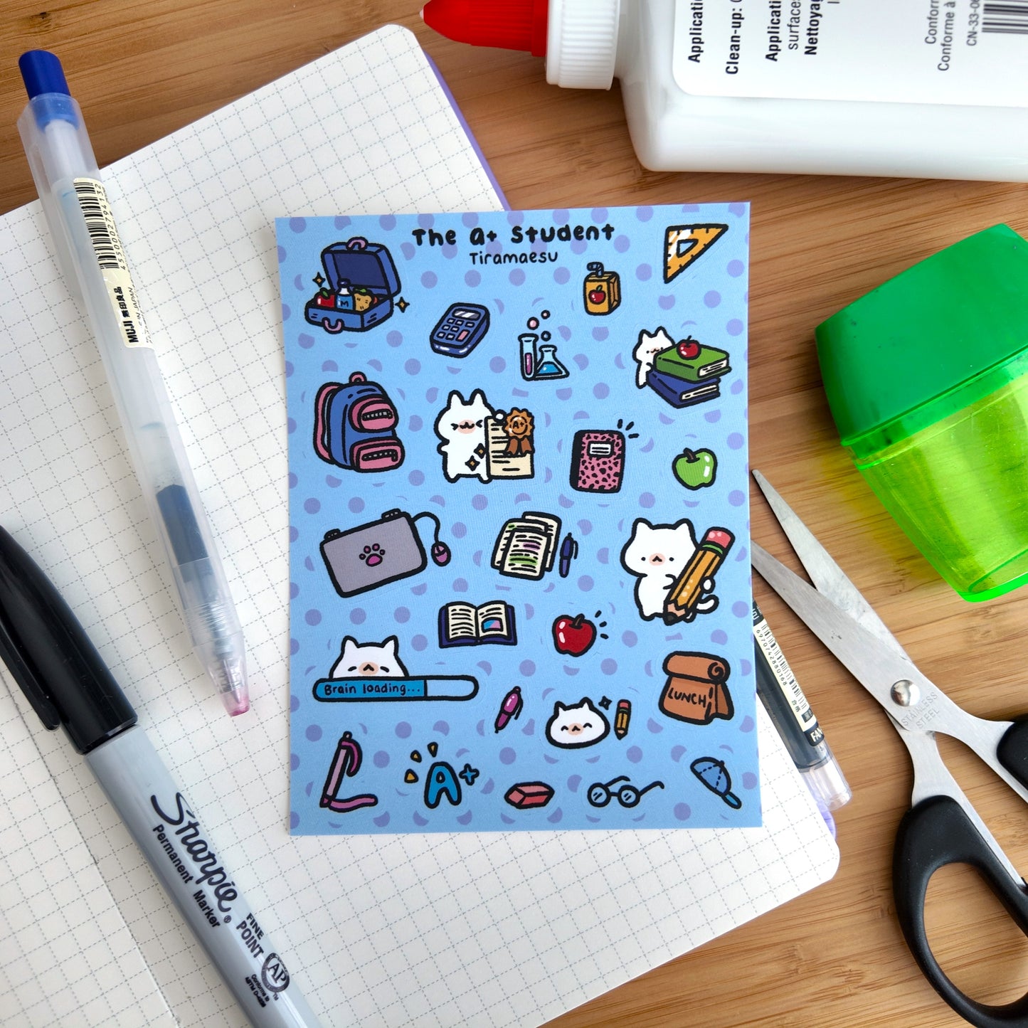The A+ Student Sticker Sheet