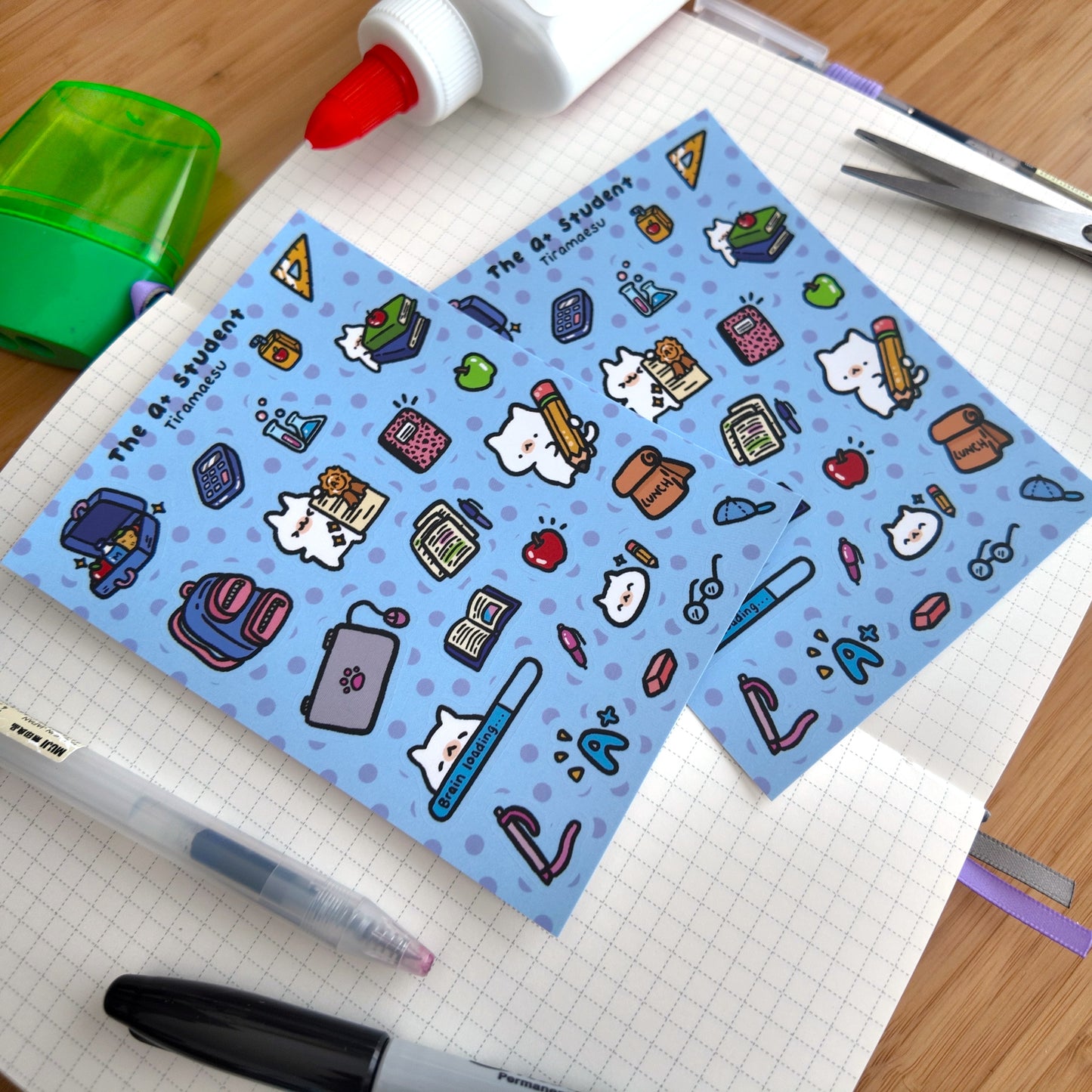 The A+ Student Sticker Sheet