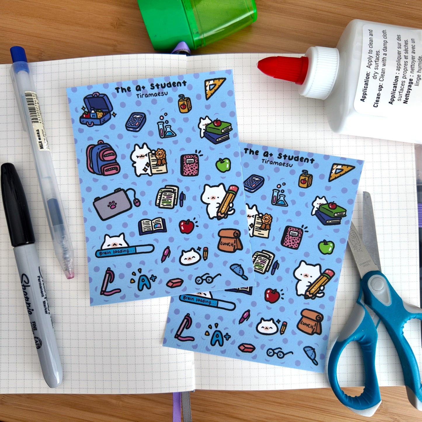 The A+ Student Sticker Sheet