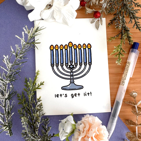 Let's Get Lit! Greeting Card