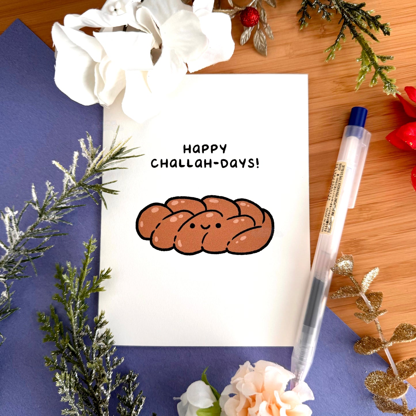 Happy Challah-days Greeting Card