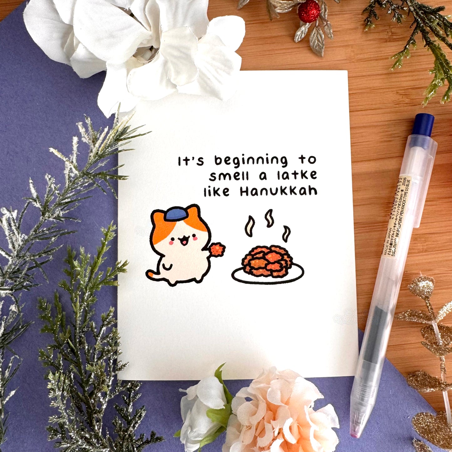 It's Beginning to Smell a Latke Like Hanukkah Greeting Card