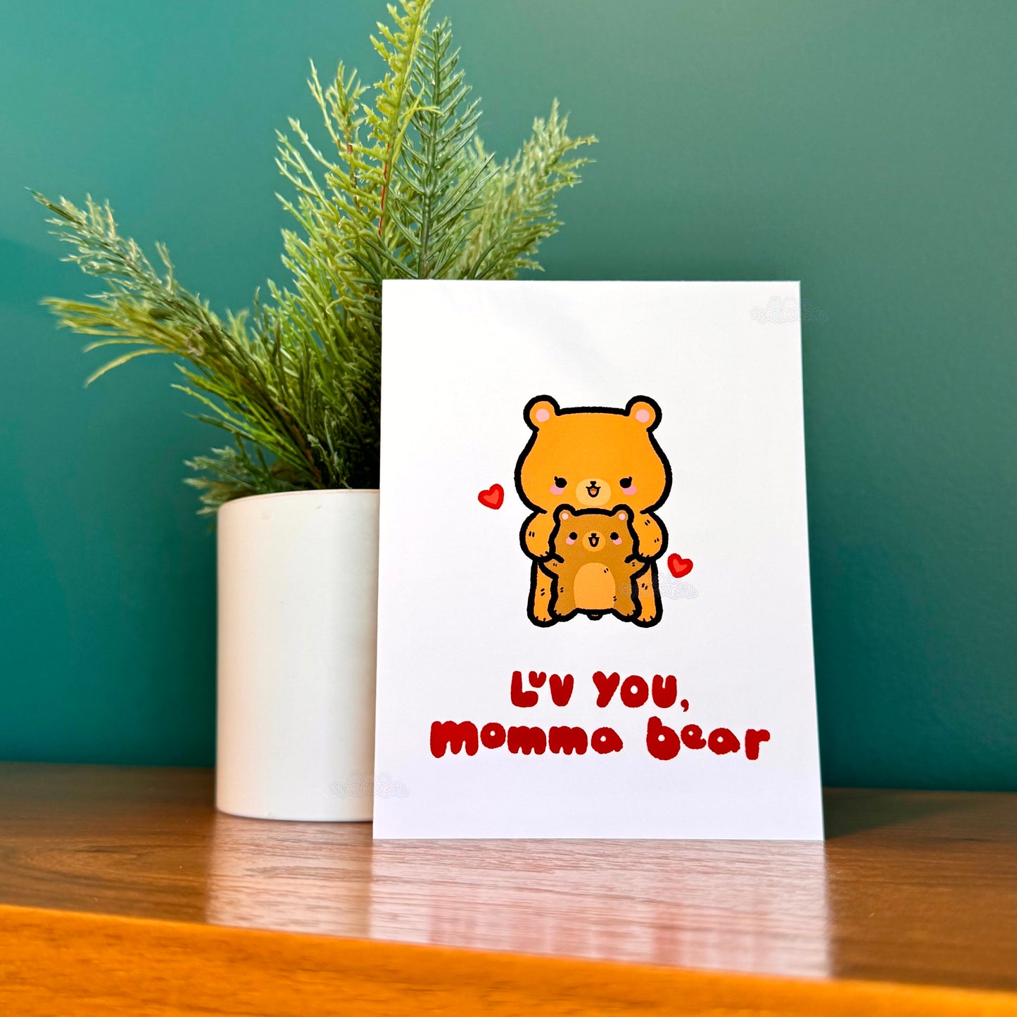 Luv You, Momma Bear Greeting Card