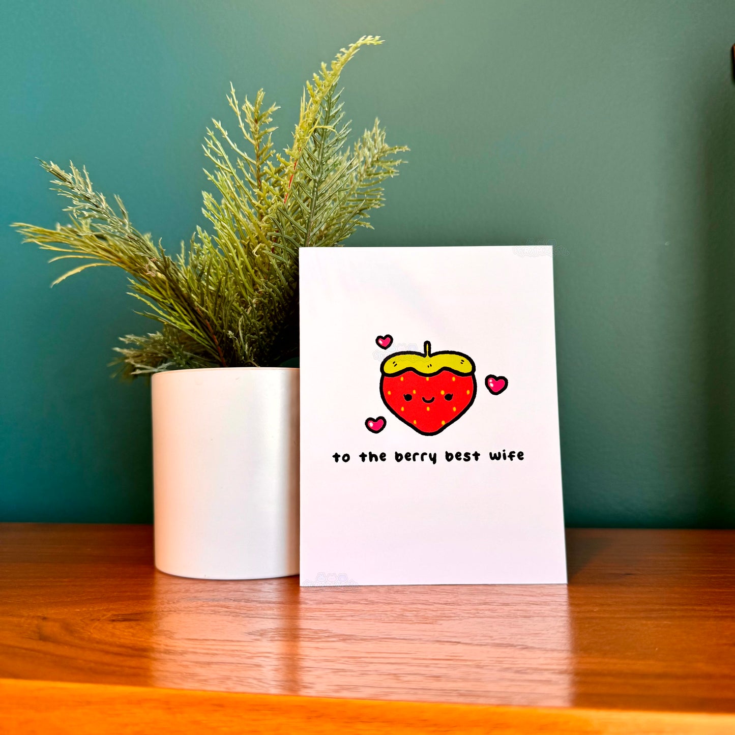 To the Berry Best Wife Greeting Card