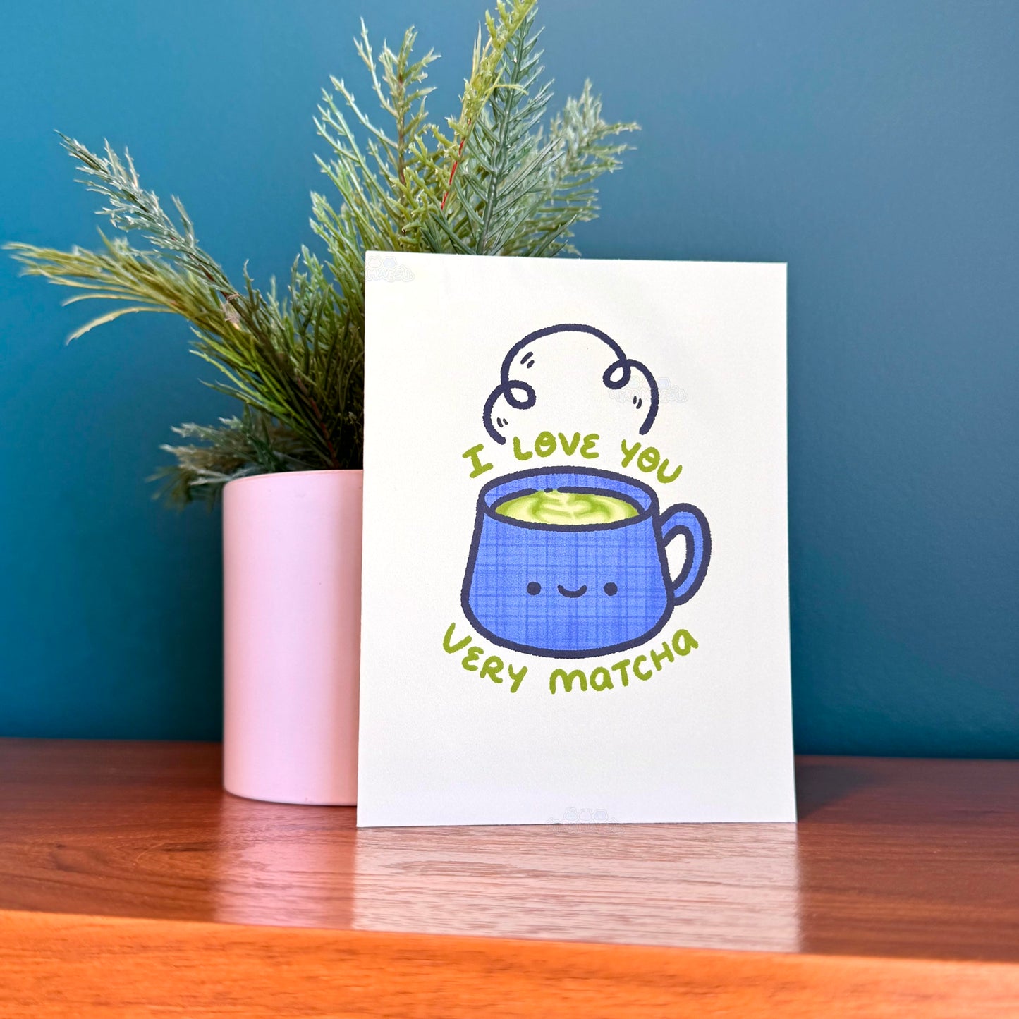 I Love You Very Matcha Greeting Card