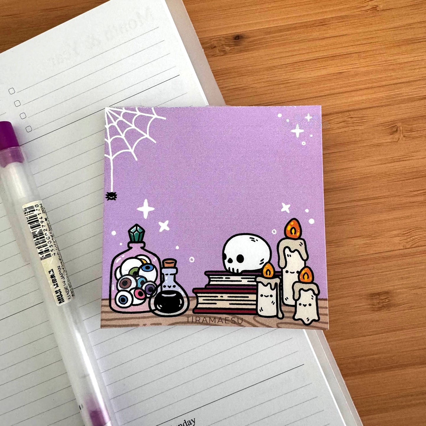 A Witch's Desk Square Notepad
