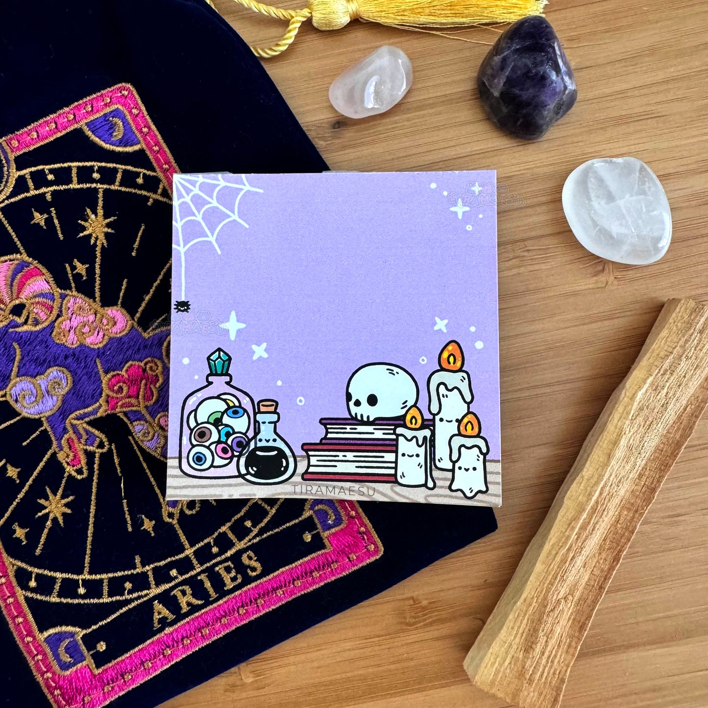 A Witch's Desk Square Notepad