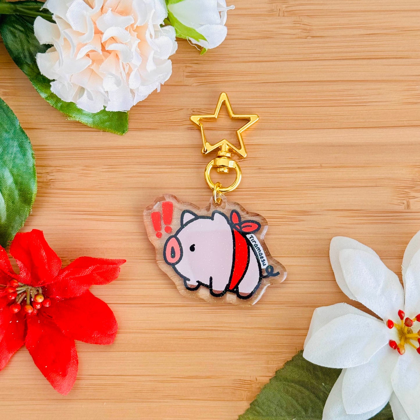 MapleStory Ribbon Pig Keychain