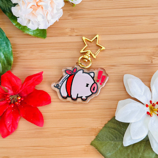 MapleStory Ribbon Pig Keychain