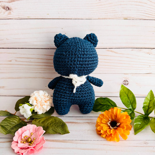 Blue Cat Crochet Plushie