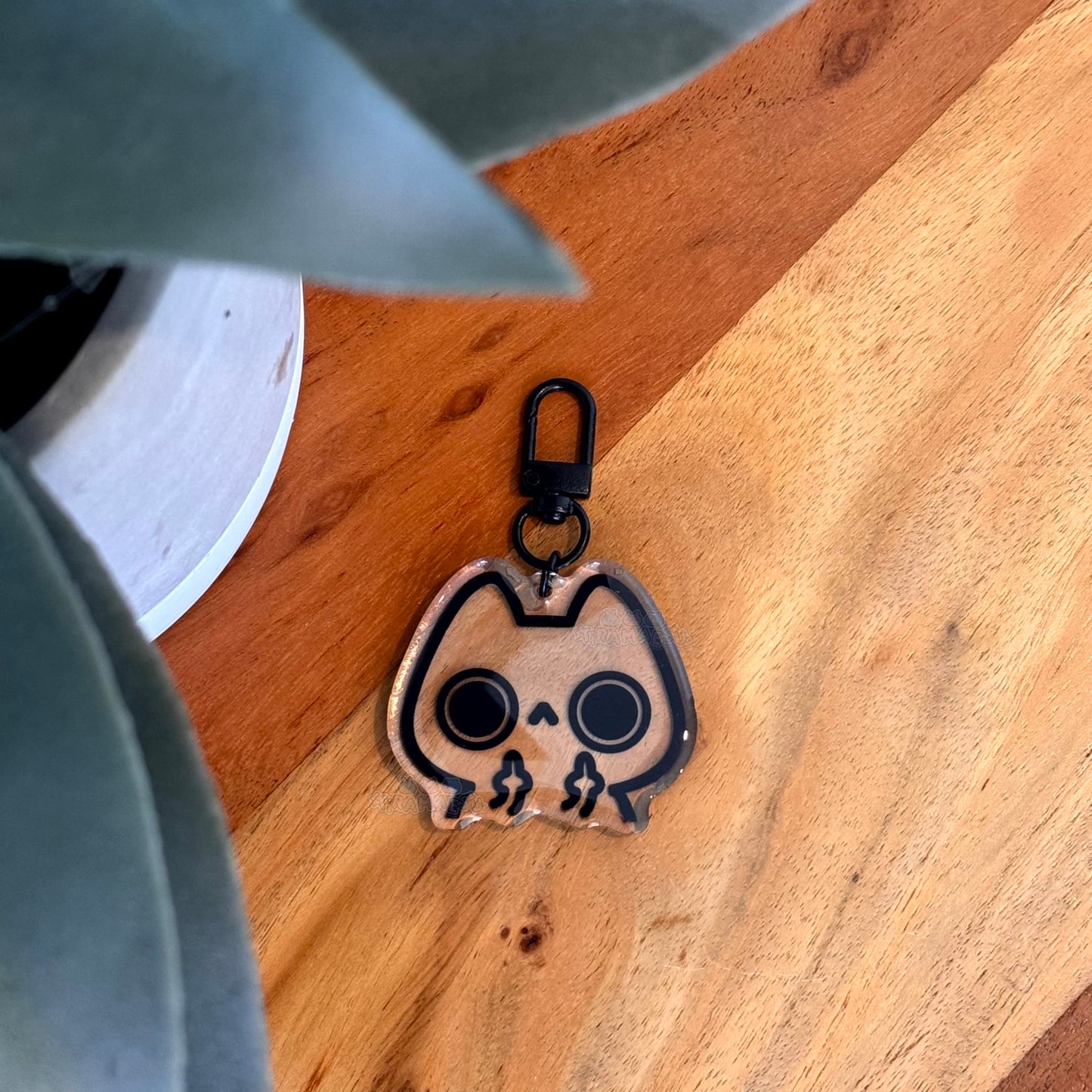 Flipping Cat Keychain