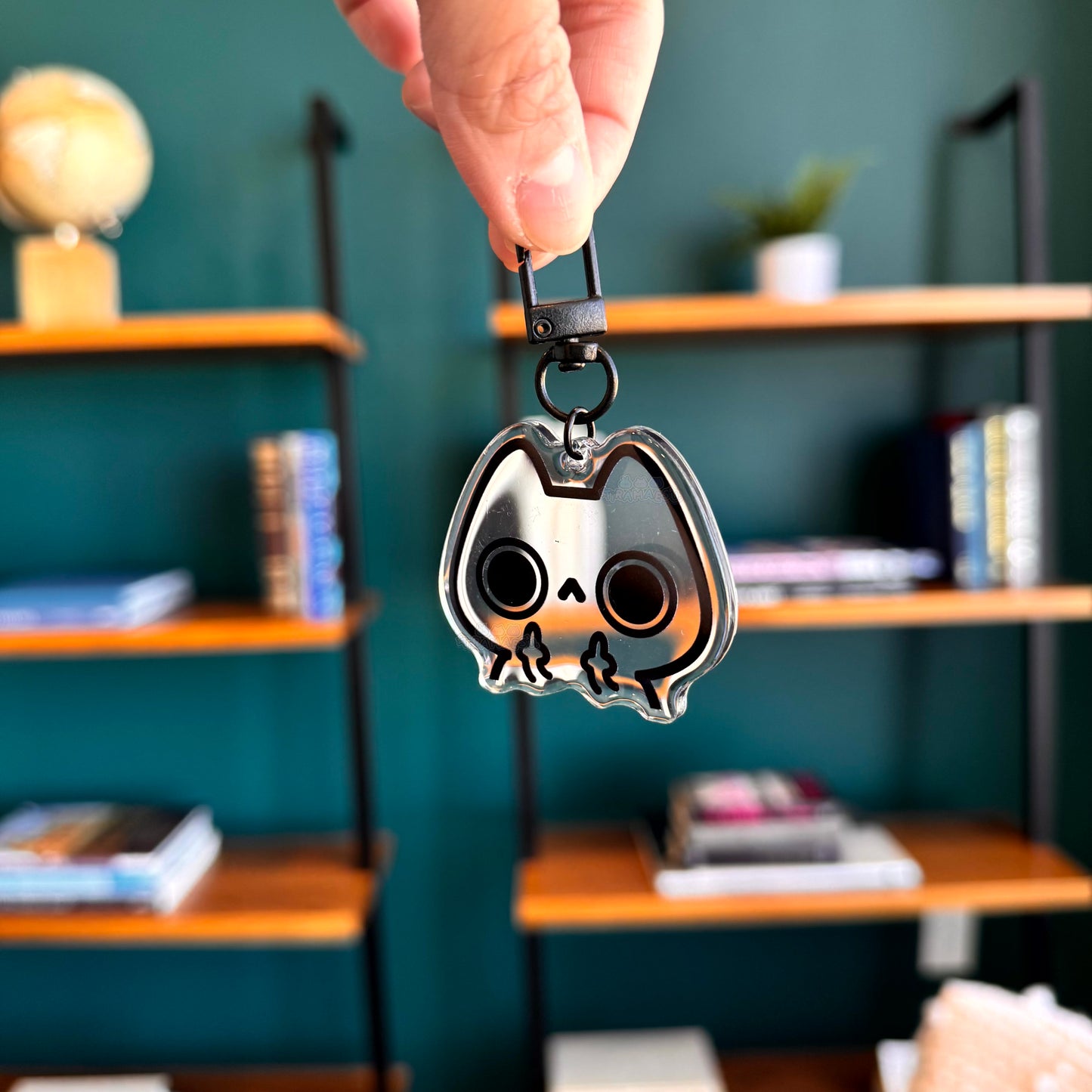 Flipping Cat Keychain