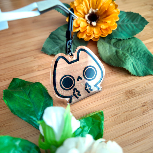 Flipping Cat Keychain