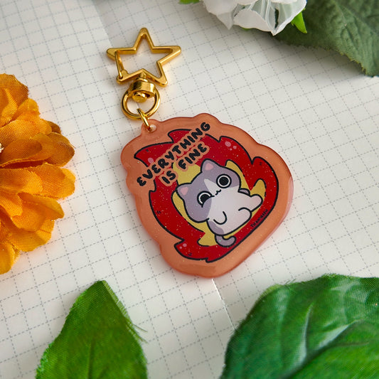 Everything is Fine Keychain