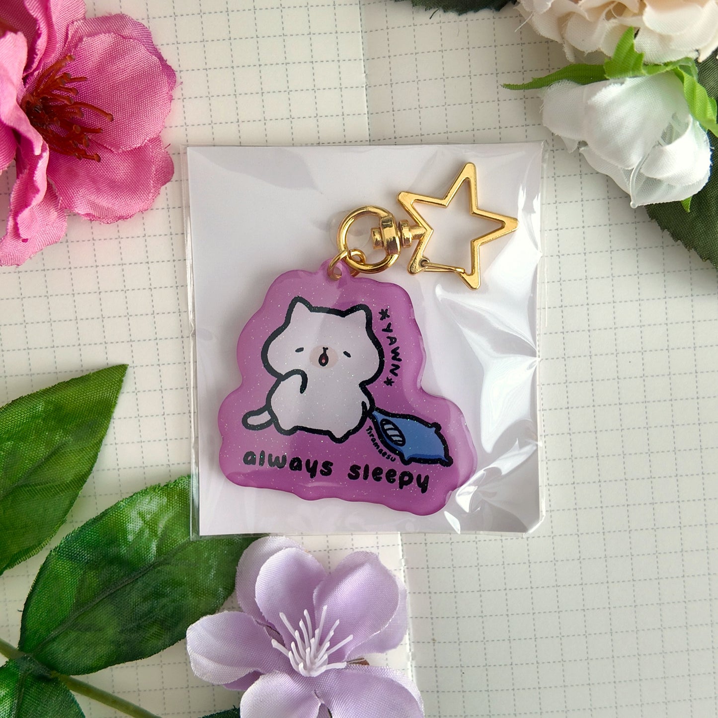 Always Sleepy Keychain