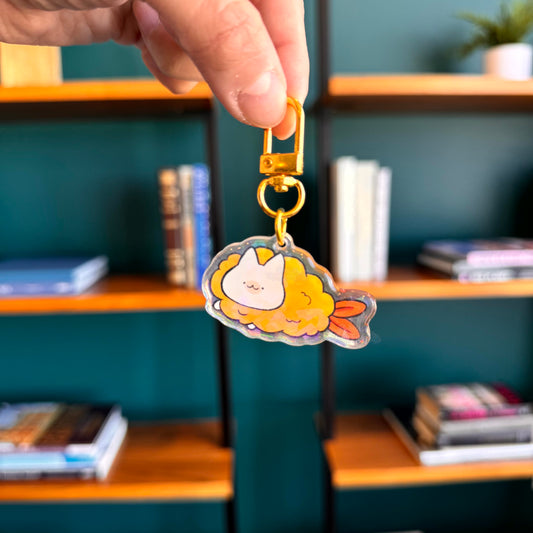 Shrimp Catpurra Sushi Keychain