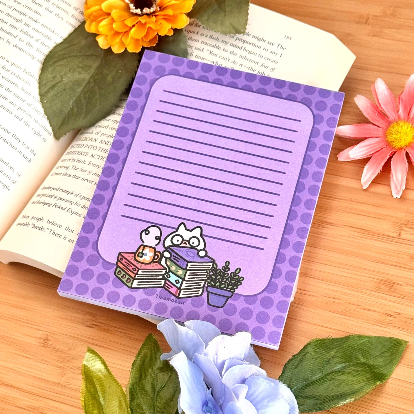 Reading Cat Notepad
