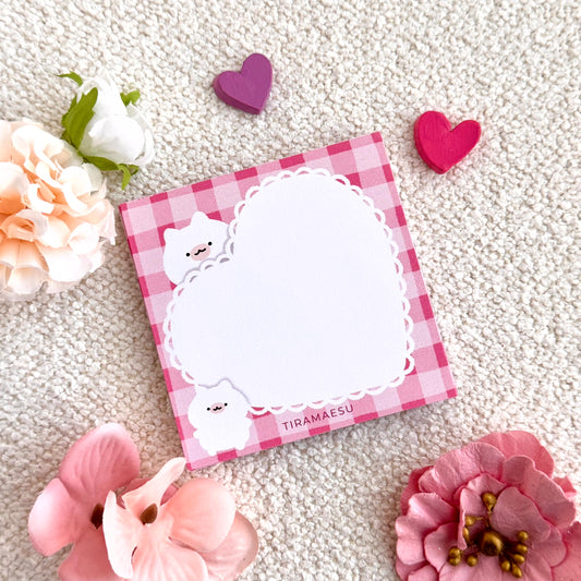 Lace Heart Square Notepad