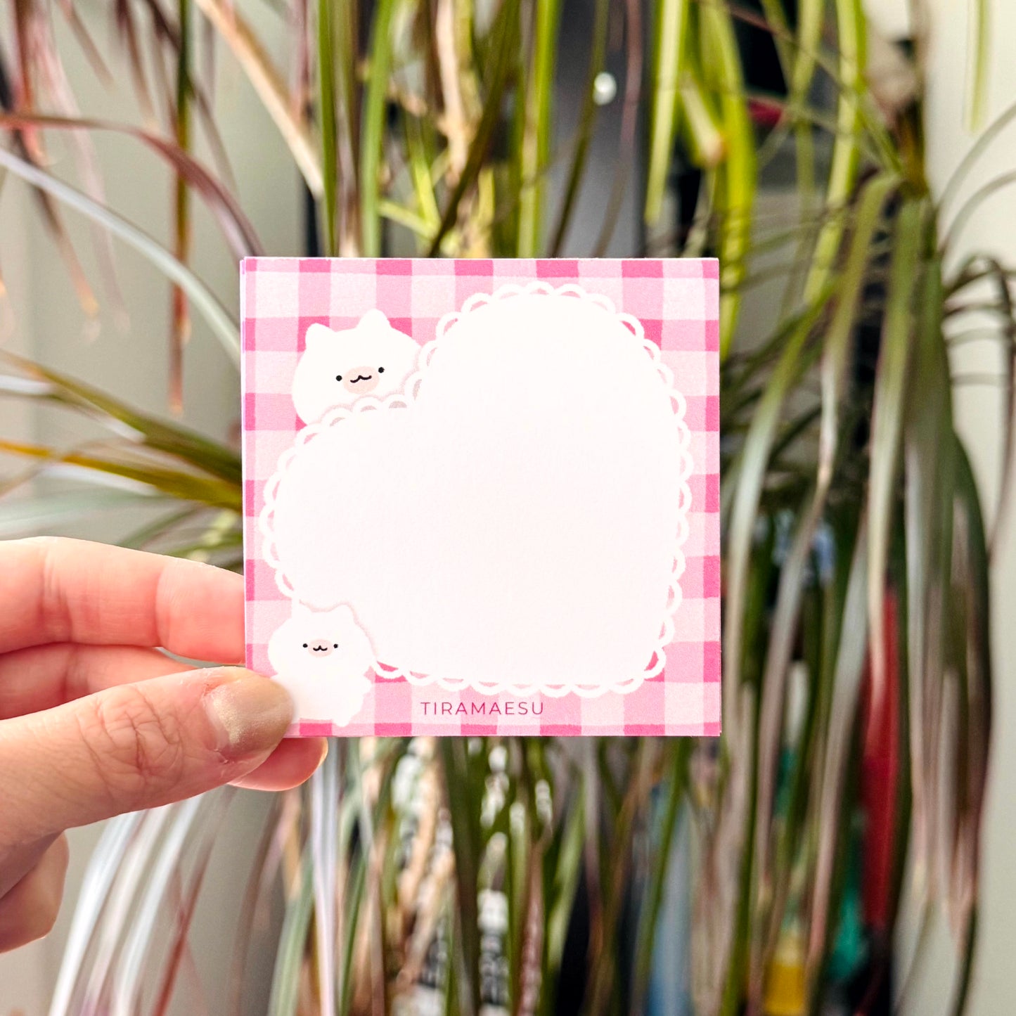 Lace Heart Square Notepad