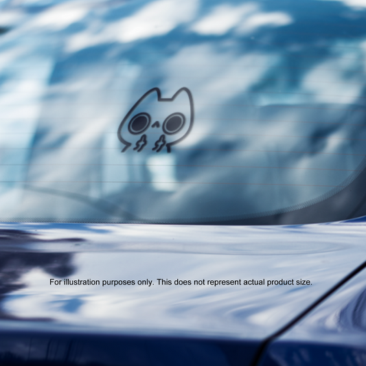 Flipping Cat Peeker Sticker