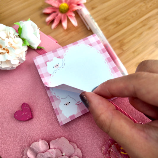 Lace Heart Sticky Notes