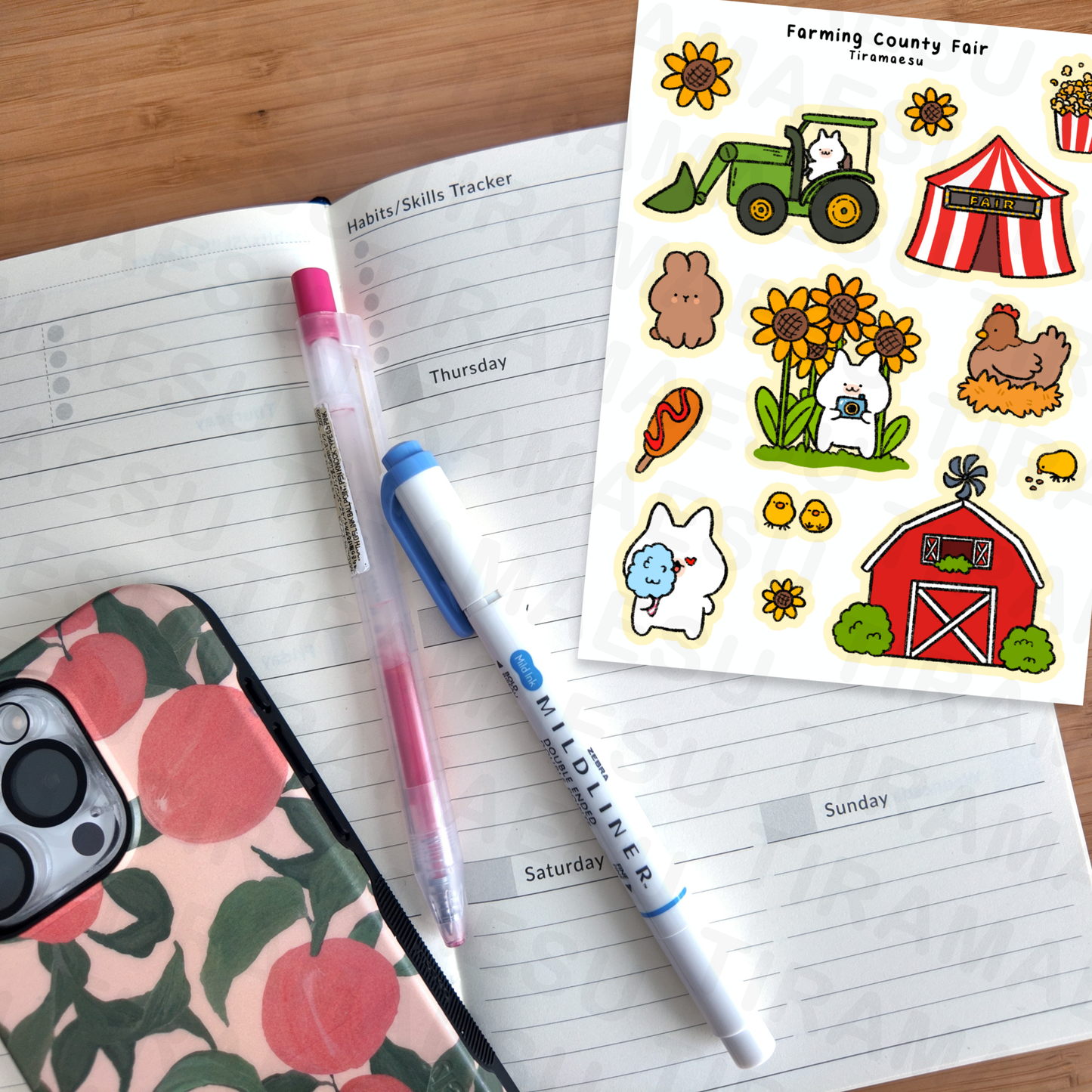Farming County Fair Sticker Sheet