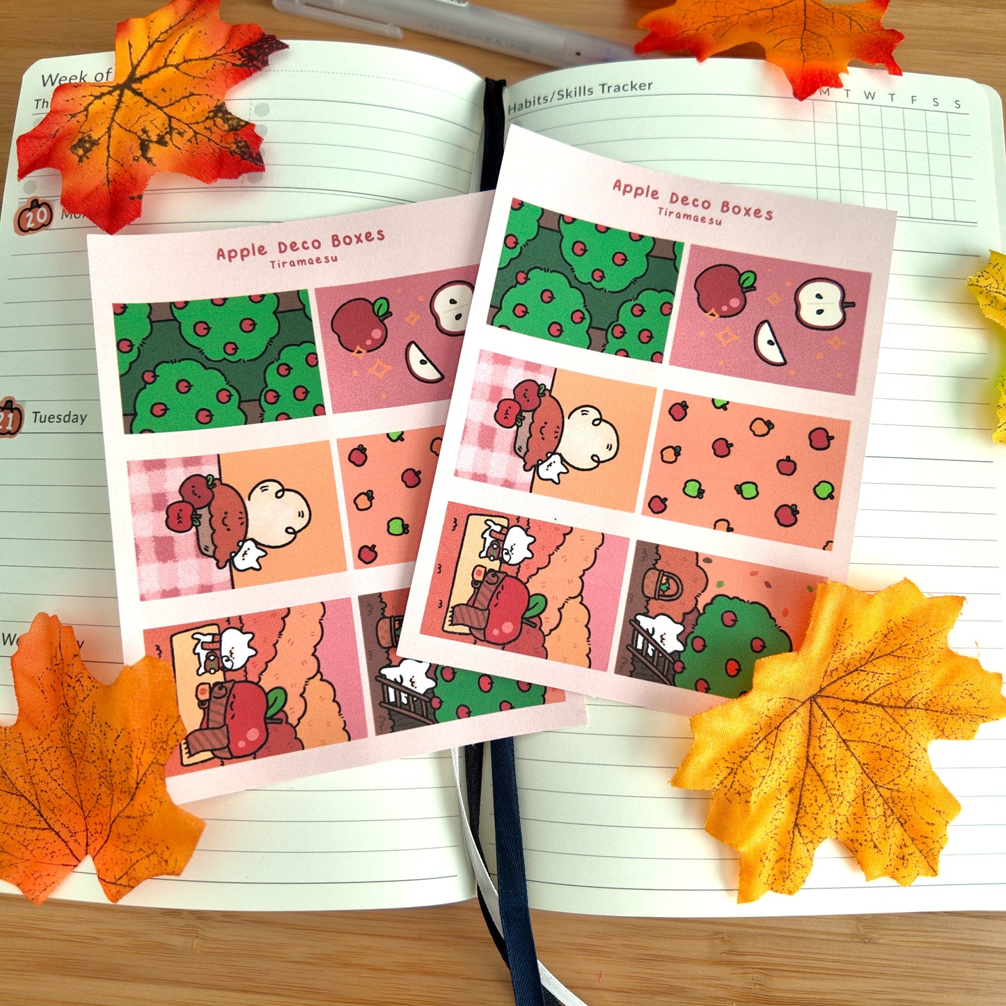 Apple Deco Full Boxes Sticker Sheet