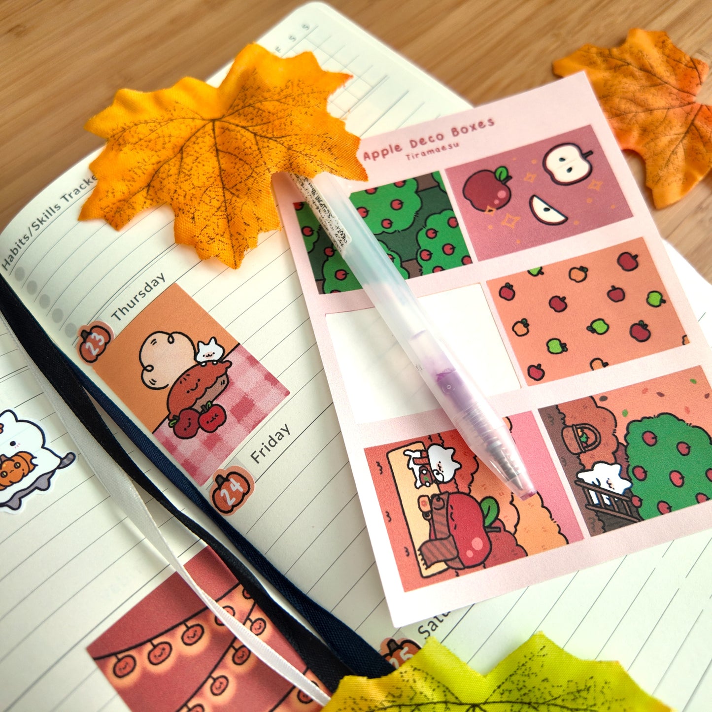 Apple Deco Full Boxes Sticker Sheet