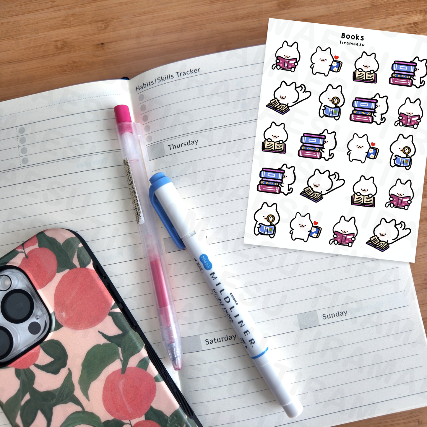 Books Planner Stickers