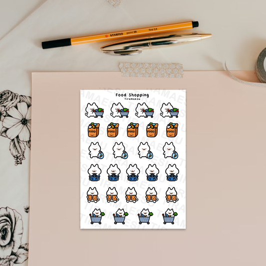 Food Shopping Planner Stickers