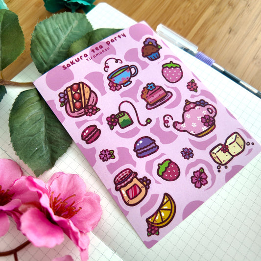 Sakura Tea Party Sticker Sheet