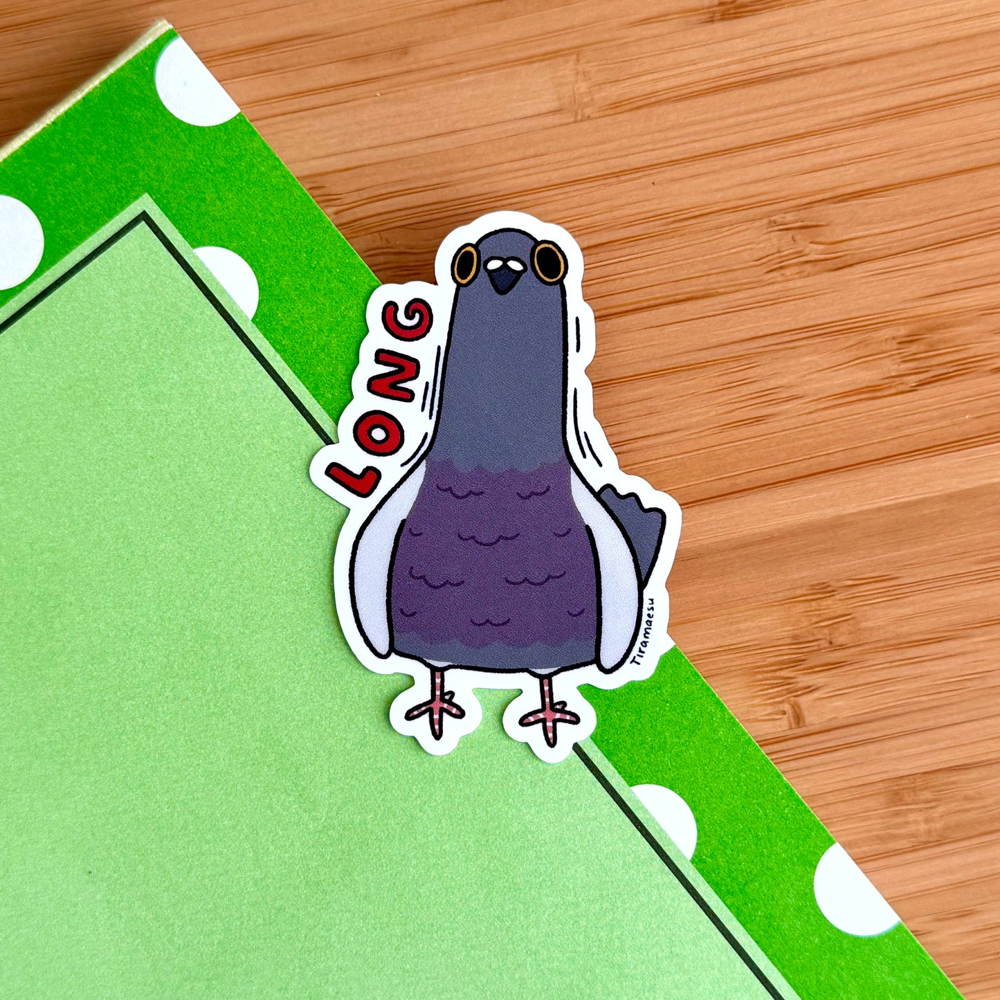 Long Neck Pigeon Sticker