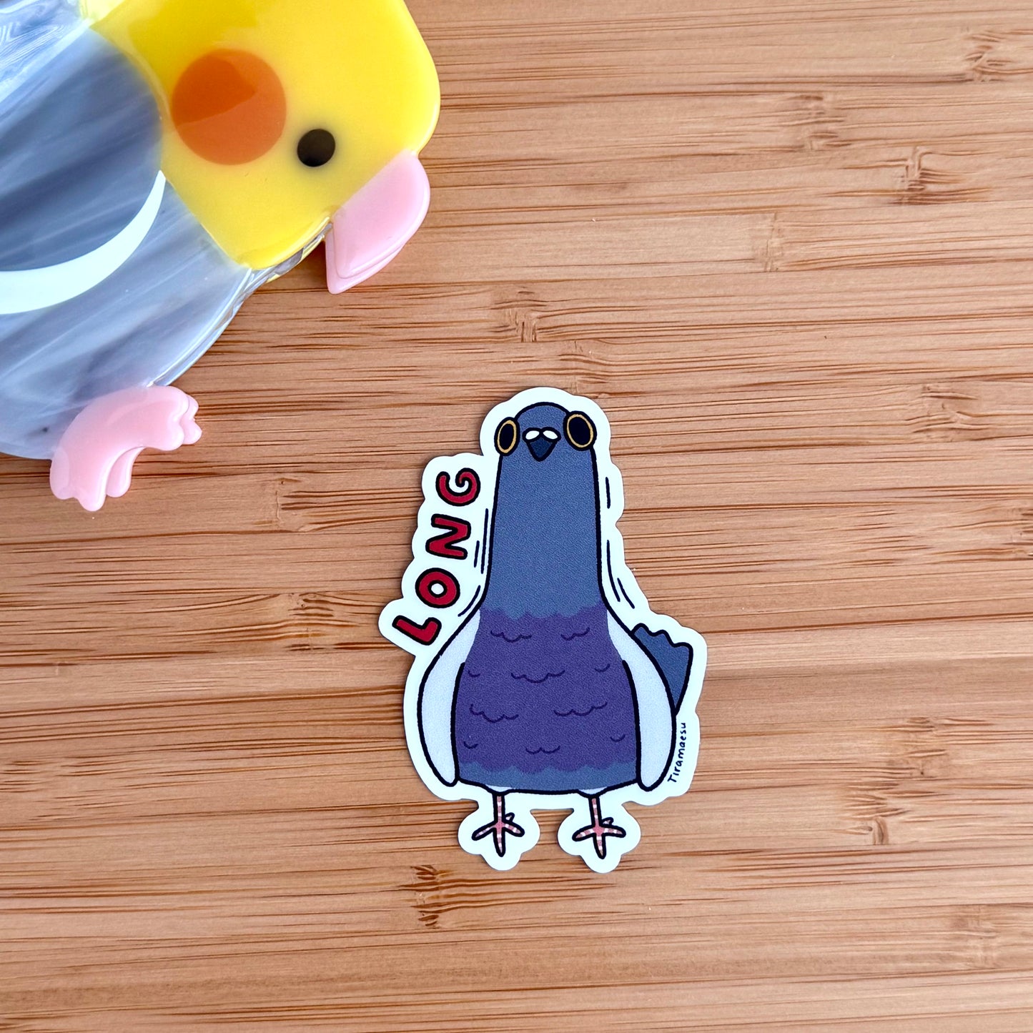 Long Neck Pigeon Sticker