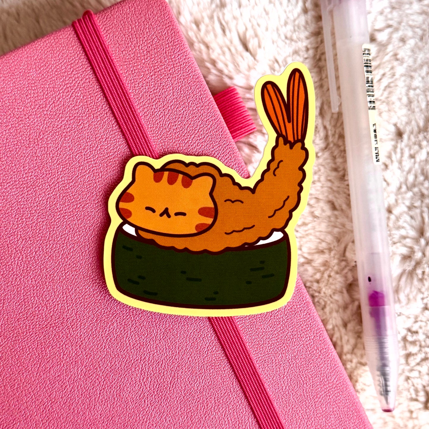 Shrimp Catpurra Sushi Sticker