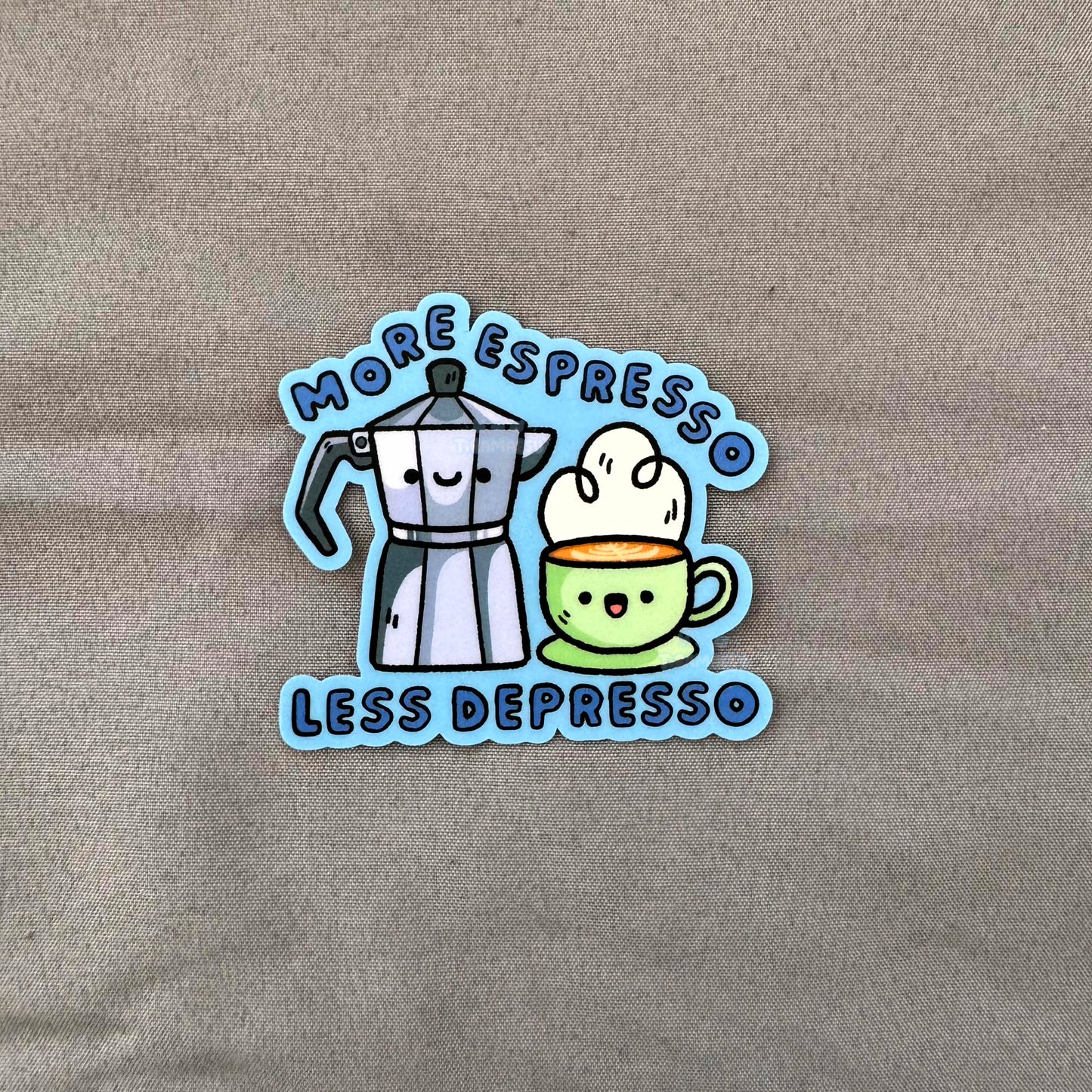More Espresso Less Depresso Sticker