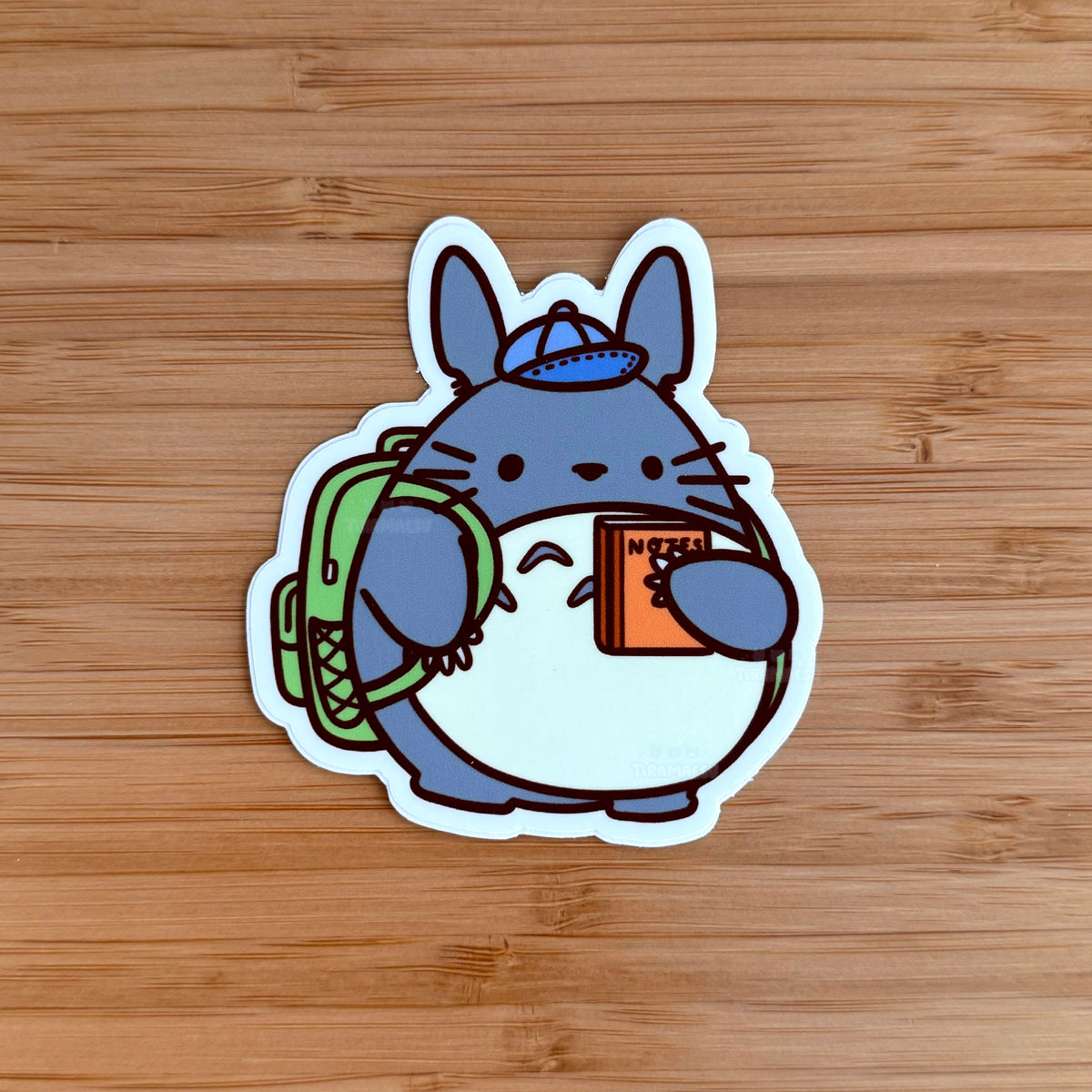 Schoolboy Totoro Sticker