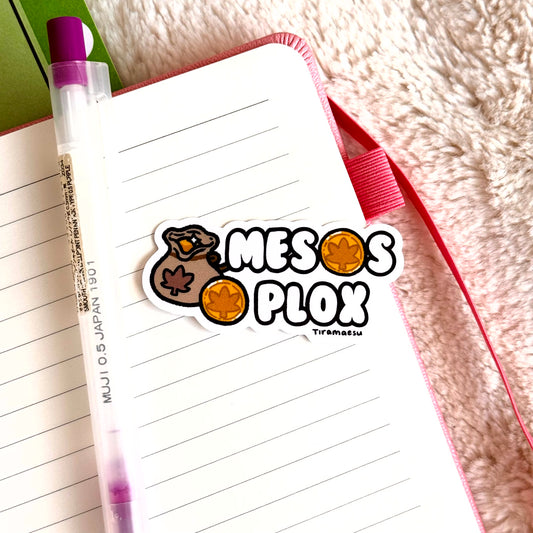 MapleStory Mesos Pl0x Sticker