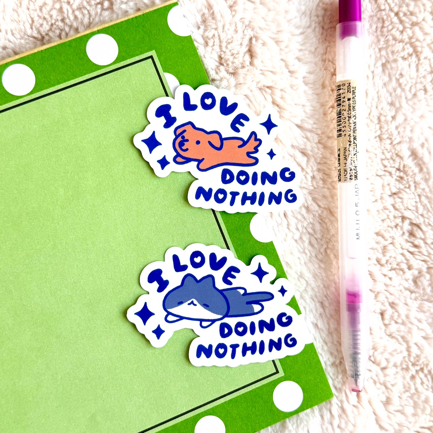 I Love Doing Nothing Sticker