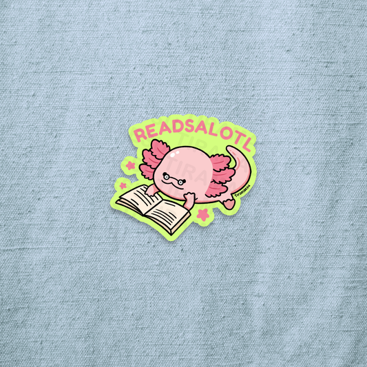 Readsalotl Sticker
