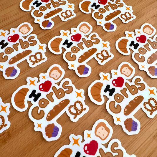 I Love Carbs Sticker