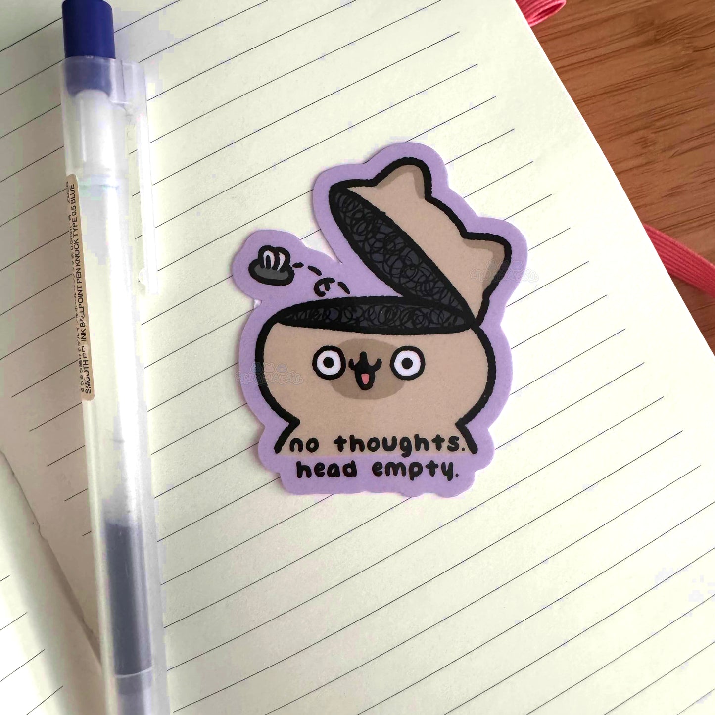 No Thoughts Head Empty Sticker