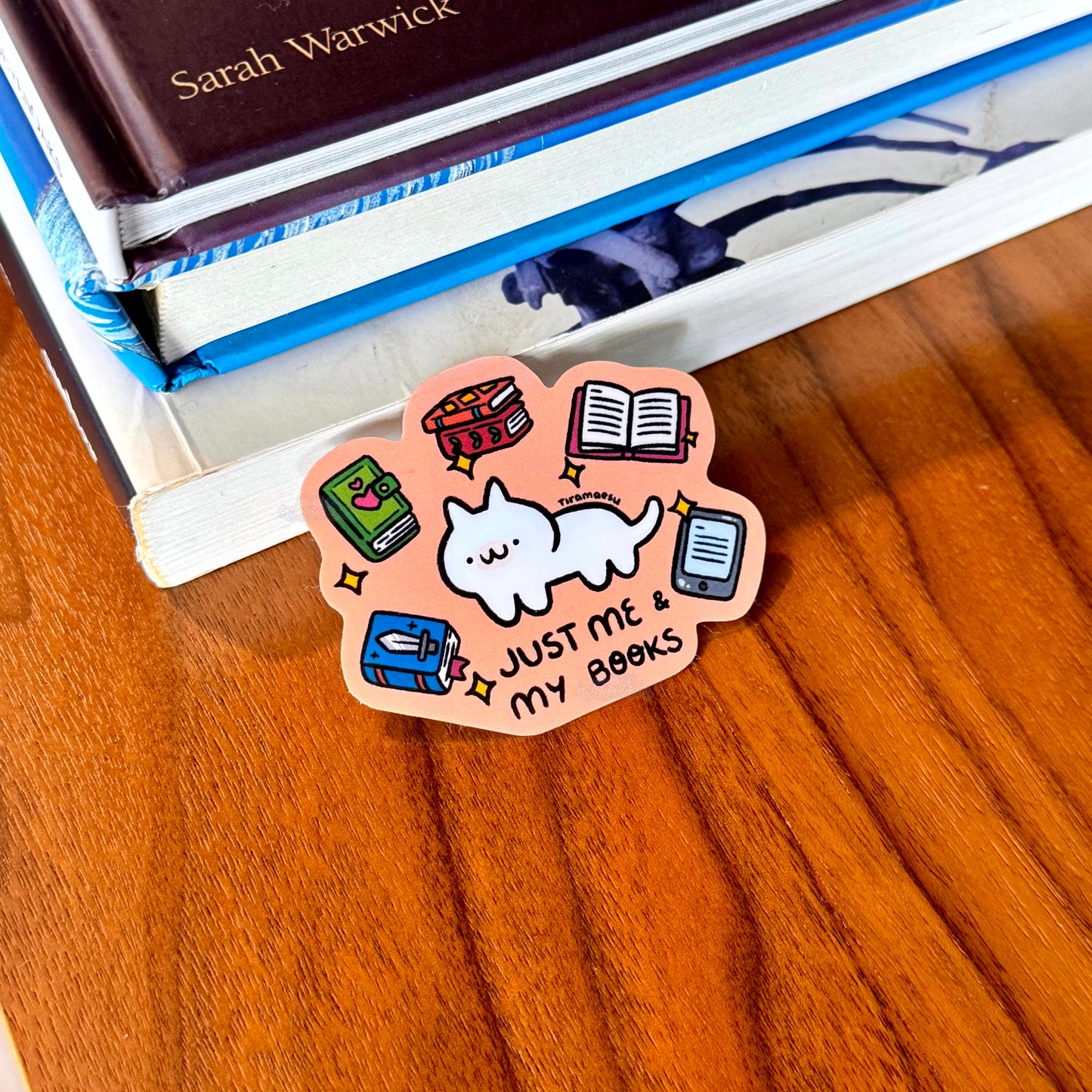 Just Me and My Books Sticker