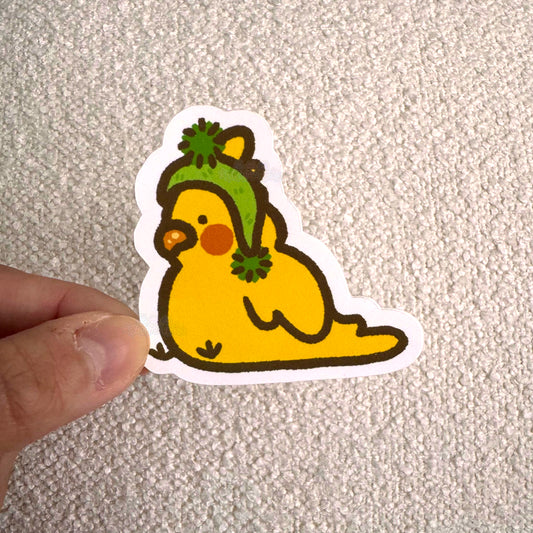Cockatiel in Winter Sticker