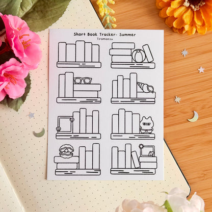 Short Book Tracker - Summer Sticker Sheet