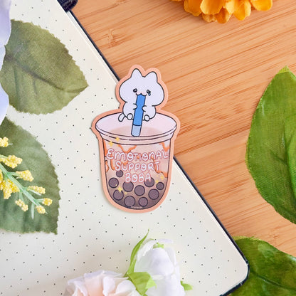 Emotional Support Boba Sticker