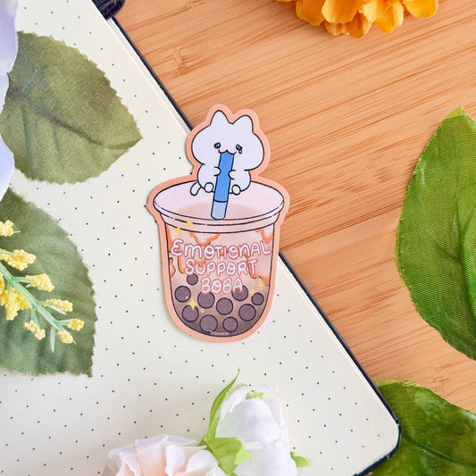 Emotional Support Boba Sticker