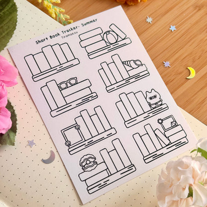 Short Book Tracker - Summer Sticker Sheet