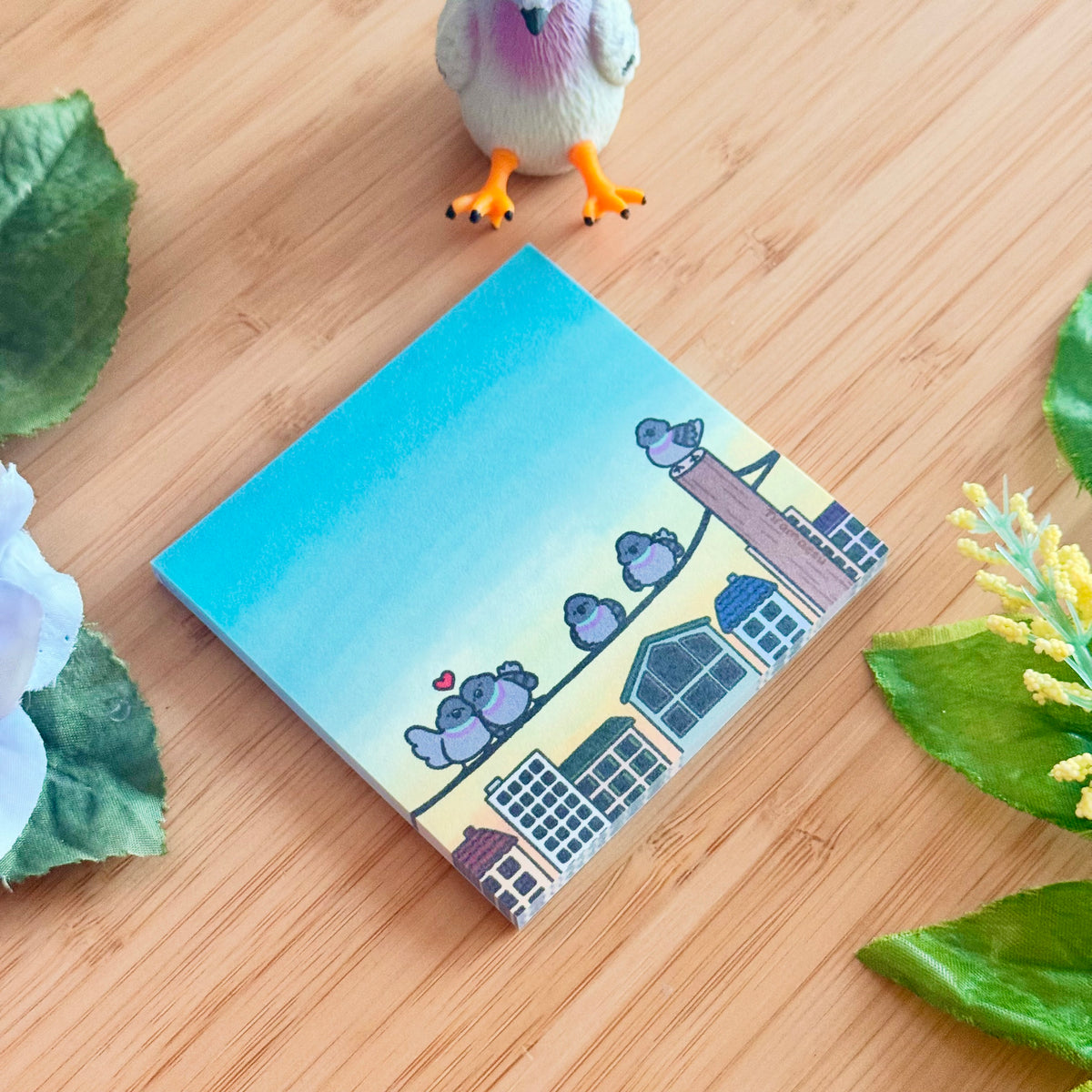 Pigeons on the Telephone Line Sticky Notes