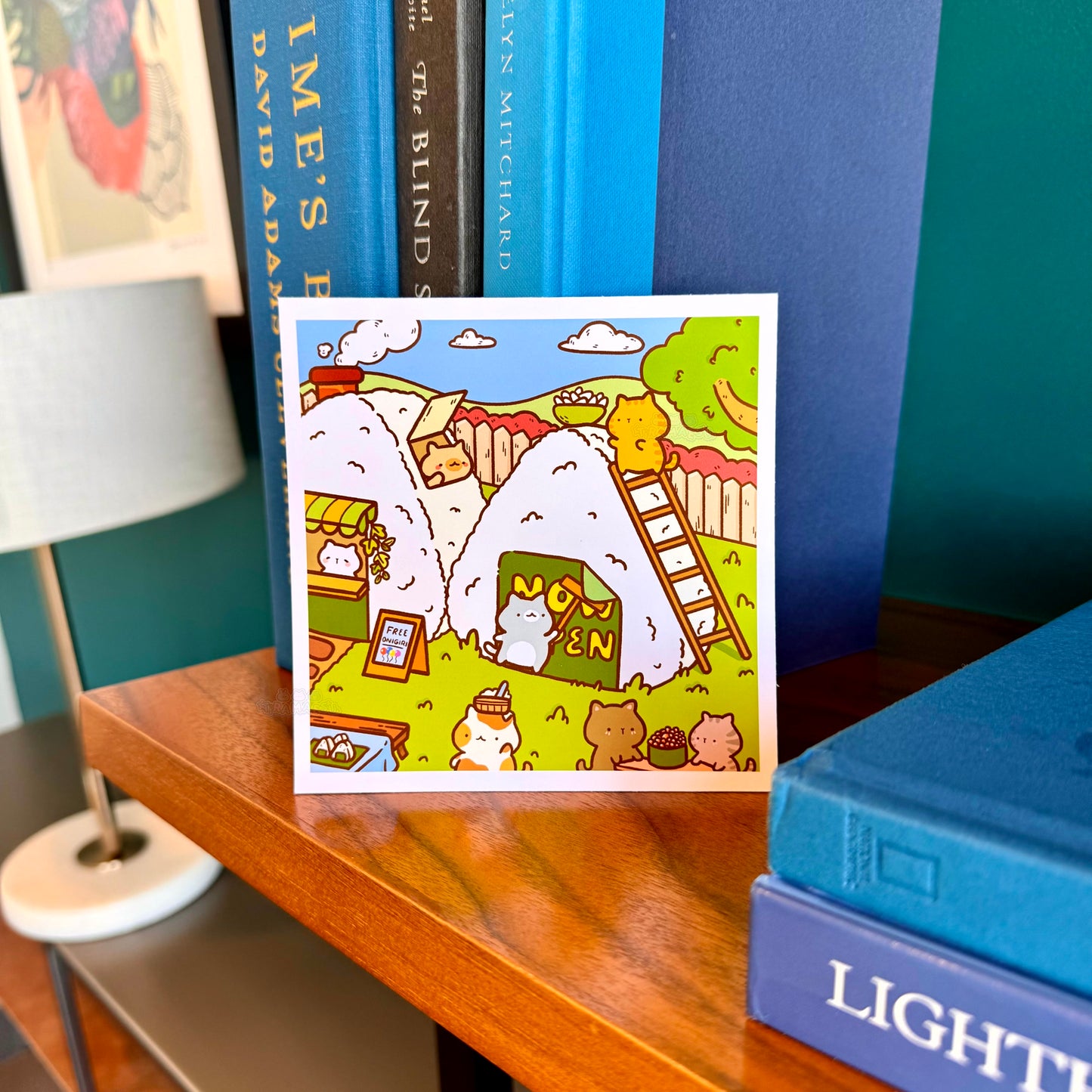 Onigiri Village Art Print